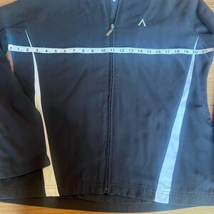 Pebble Beach Performance Men's Black Full Zip Long Sleeve Golf Track Jacket